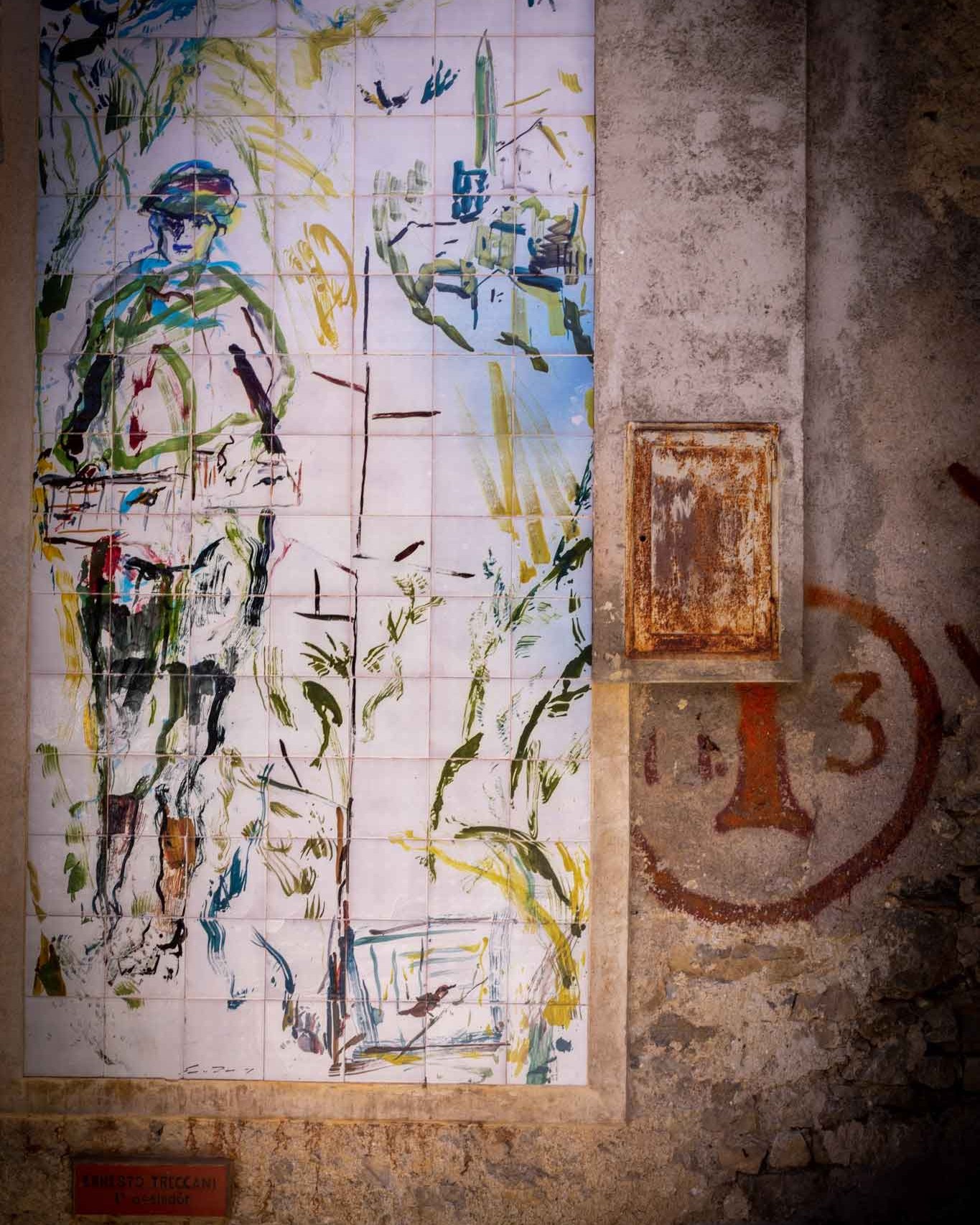 Cibiana di Cadore Murale L'Oseleador di Ernesto treccani