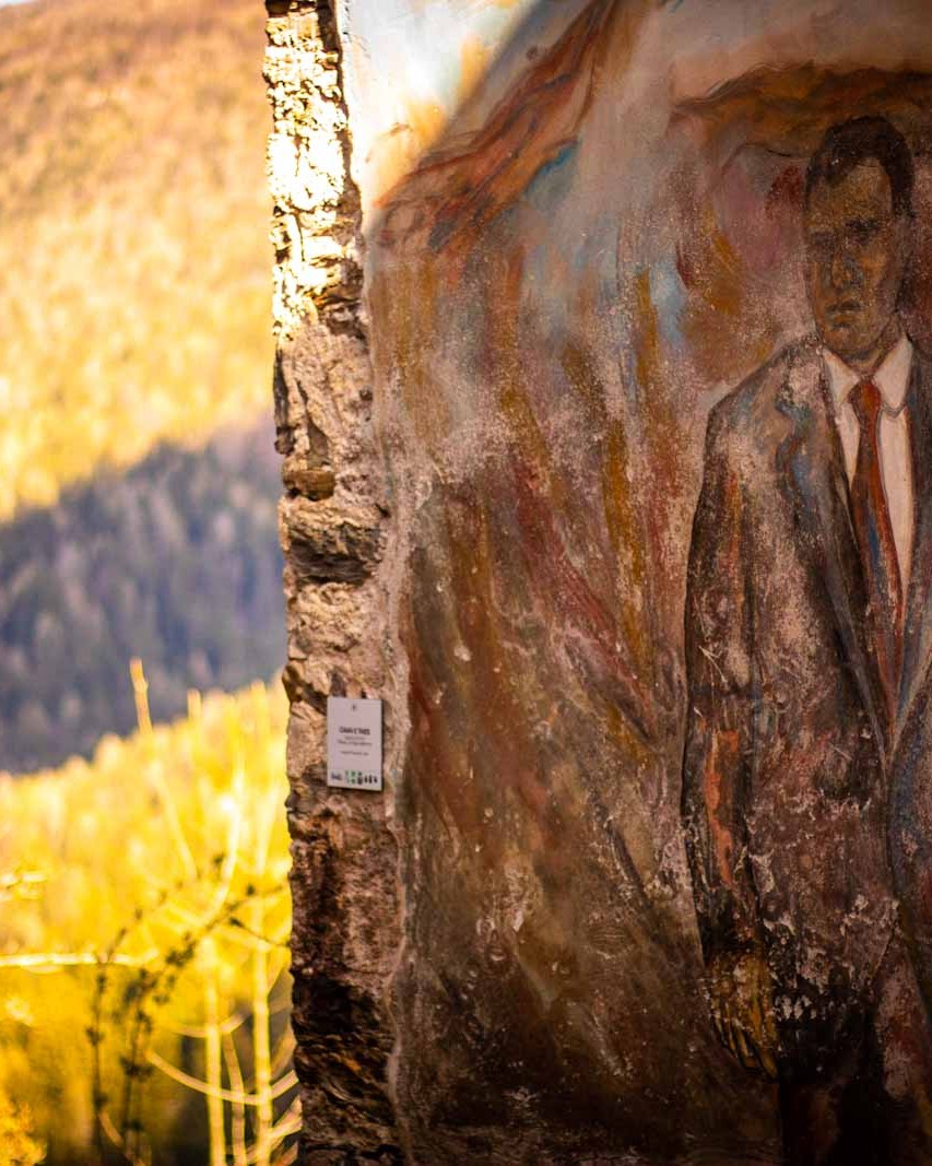 Murale cibiana di cadore dolomiti 41 Ciavai e Taies