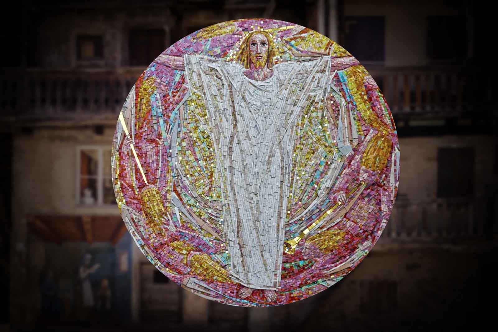 Murale Cibiana di Cadore Adveniat regnum tuum