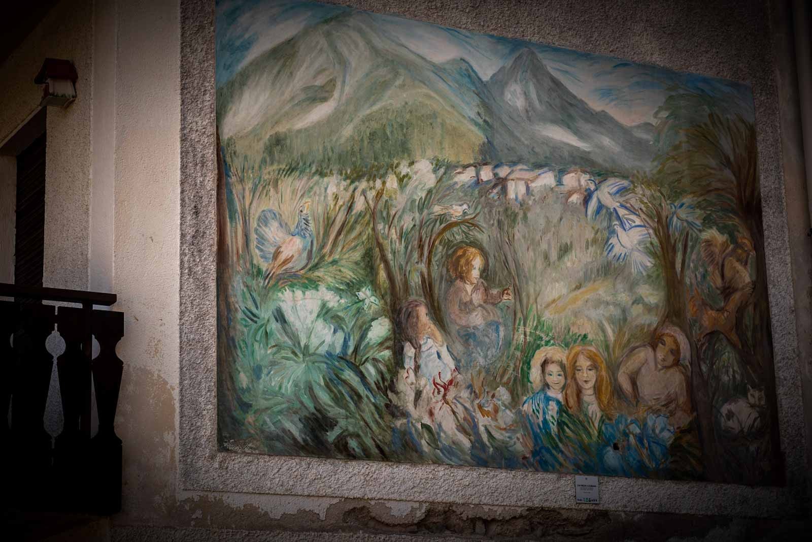 chi riede a zubiana murale cibiana di cadore