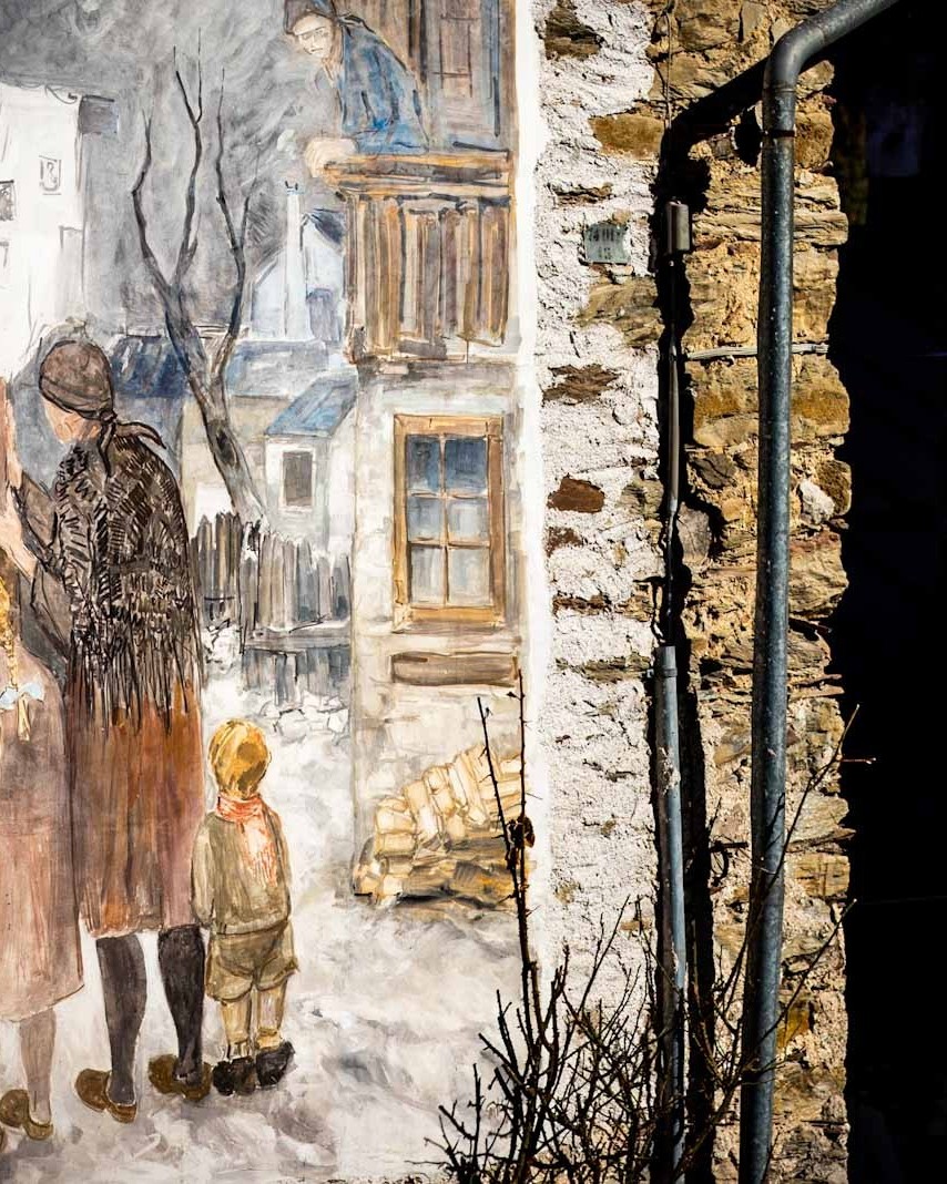 verbum caro murale cibiana di cadore