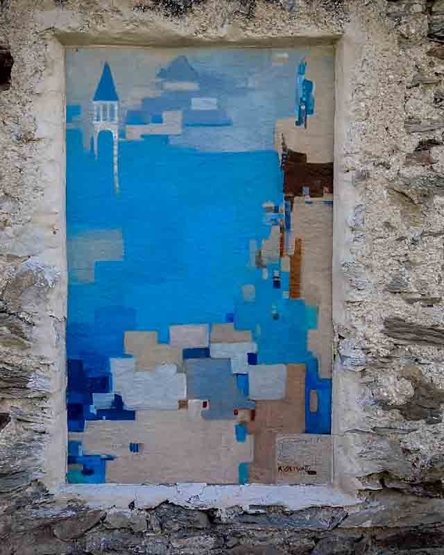 la emigrante murale cibiana di cadore