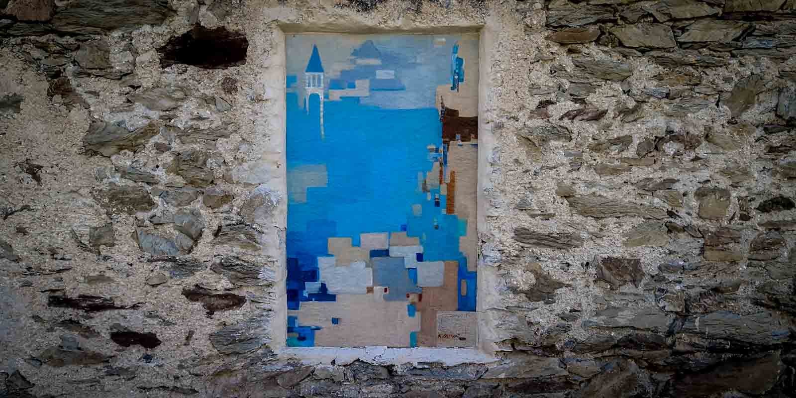 la emigrante murale cibiana di cadore